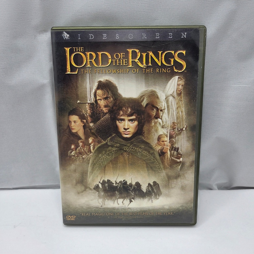 Lord of the Rings Fellowship of the Ring DVD Widescreen Fantasy Movie 2-Disc Set